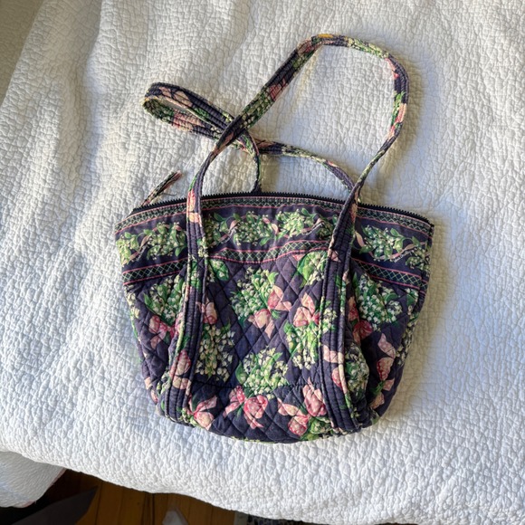 Retired Vera Bradley Quilted Shoulder Bag Return To Happiness Floral Cottagecore - Picture 11 of 11
